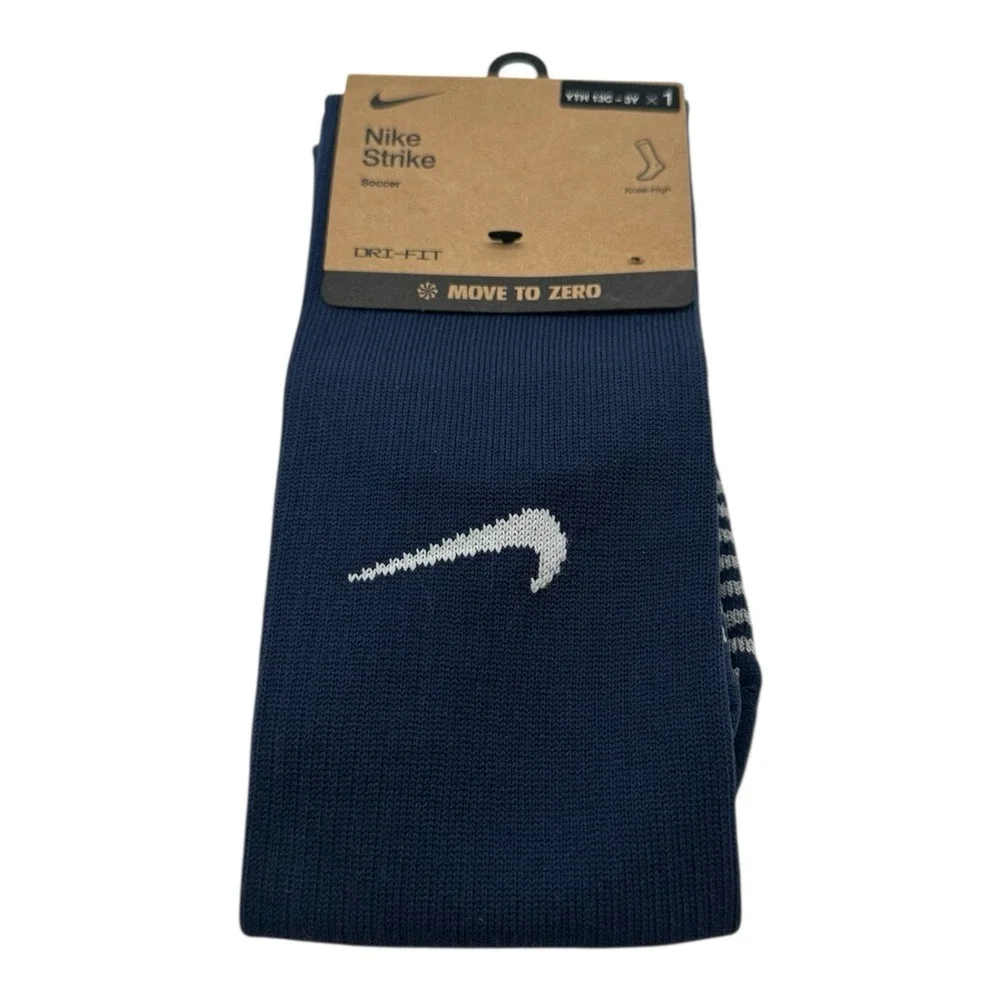 Nike Strike Knee-High Soccer Socks Navy Blue XS‎ (Youth 13C-3Y) FQ8253-410